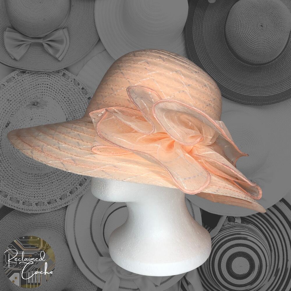 Ellen Tracy Peach Formal Hat